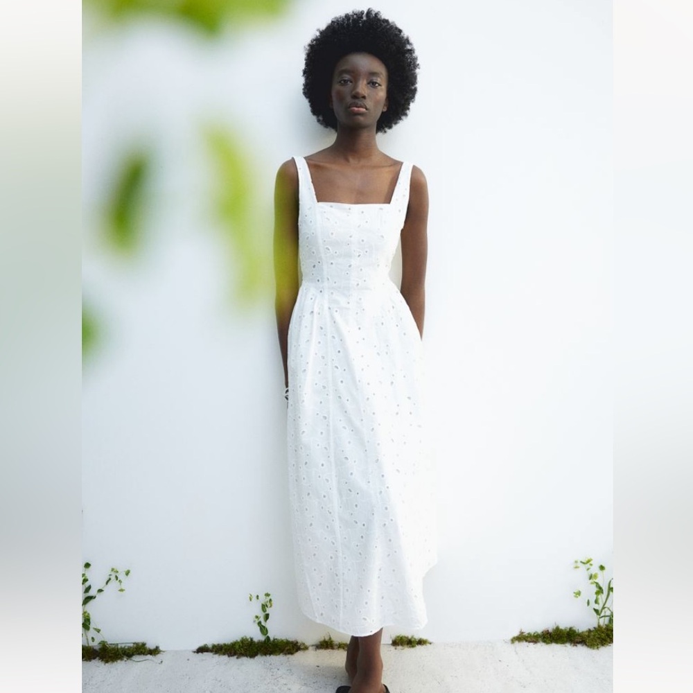 Eyelet Embroidery Dress